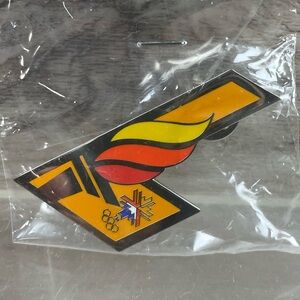 New 2002 Salt Lake Winter Olympics Aminco Pin Y2K NOS Fire